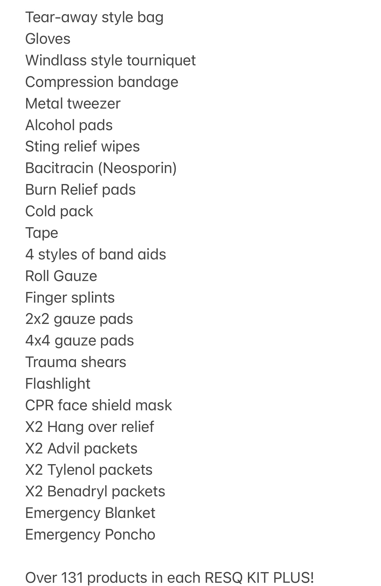 RESQ+ PLUS Emergency Kit